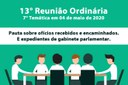 13ª Reunião Ordinária de 2020