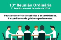13ª Reunião Ordinária de 2020