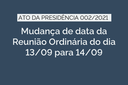 Alteração de Data da Reunião