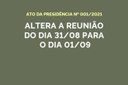 Alteração de Data da Reunião