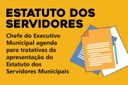 Chefe do Executivo Municipal agenda para tratativas da apresentação do estatuto dos Servidores Municipais Chefe do Executivo Municipal agenda para tratativas da apresentação do estatuto dos Servidores Municipais