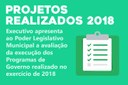 Executivo apresenta ao Poder Legislativo Municipal a avaliação da execução dos Programas de Governo realizado no exercício de 2018