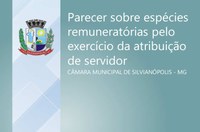 Parecer sobre espécies remuneratórias pelo exercício da atribuição de servidor