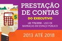 Prestação de Contas do Executivo - Lei 770/2010